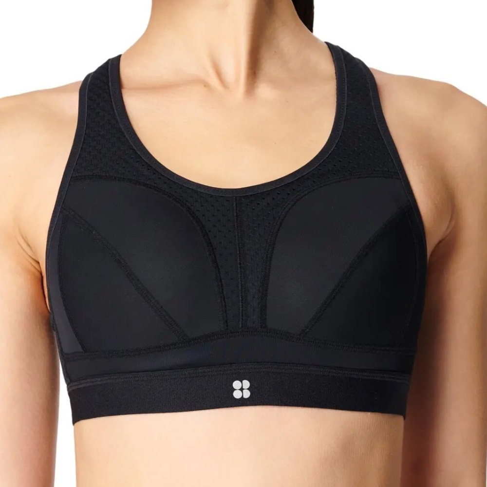Sweaty Betty Black Sports Br/Victory Run bra
